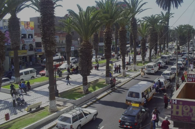 Avenida Bolognesi cerca al paseo cívico Tacna