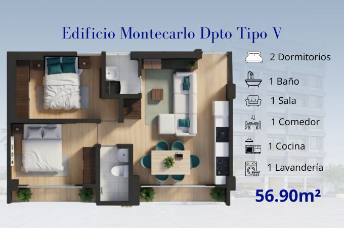 Dpto en Venta en Tacna